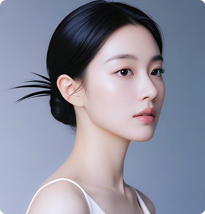 切開目元矯正モデルの人物写真